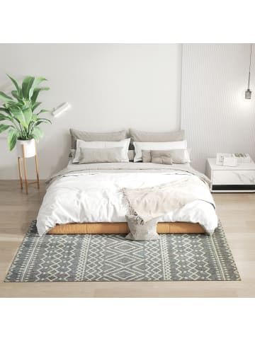 HOMCOM Teppich-170L x 120B x 1H cm-Grau