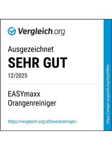 EASYmaxx Reinigungsmittel Orangenreiniger 3-tlg. 2x 500ml inkl. Sprühflasche Orange