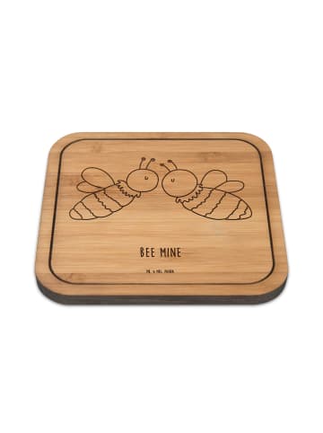 Mr. & Mrs. Panda kork untersetzer Biene Liebe mit Spruch in Transparent