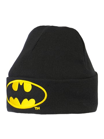 Logoshirt Strickmütze DC - Batman Logo in schwarz