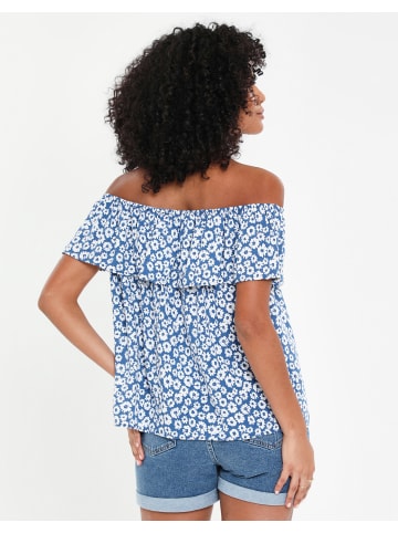 Threadbare Blusentop THB Coronation Bardot Top in Blau