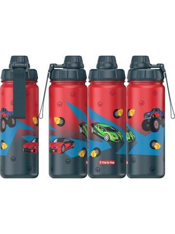 Step by Step Isolierte Edelstahl-Trinkflasche Car in rot