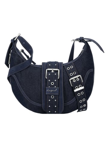 Desigual Bindella Calgary Schultertasche 32 cm mit Dehnfalte in blau