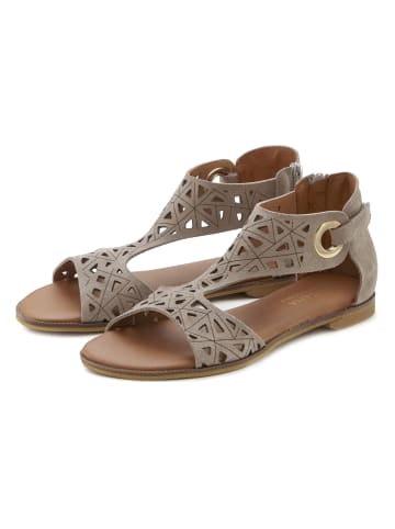 LASCANA Sandale in taupe