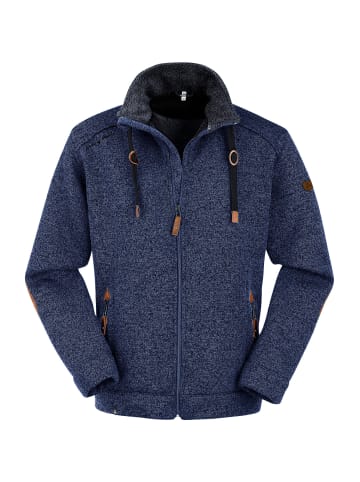 Maul Sport Strickfleece Jacke Lichtenau in Rauchblau