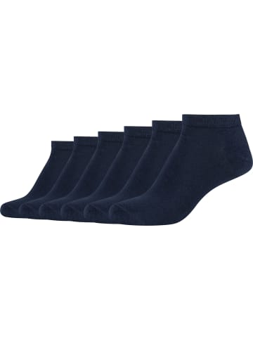 camano Sneaker-Socken 6 Paar silky feeling in marine
