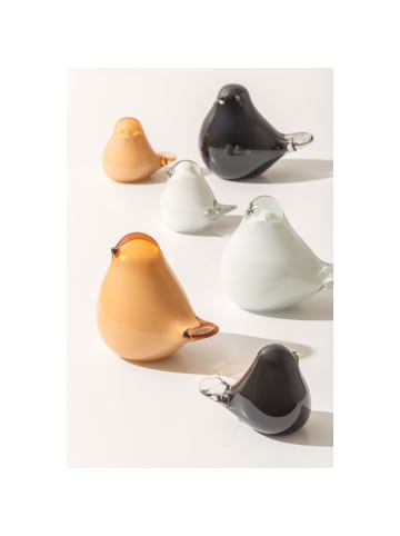 Present Time Ornament Fat Bird - Schwarz - 14x8x12cm