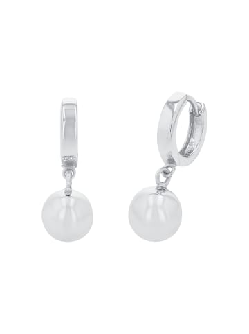 Amor Creolen Silber 925, rhodiniert in Silber