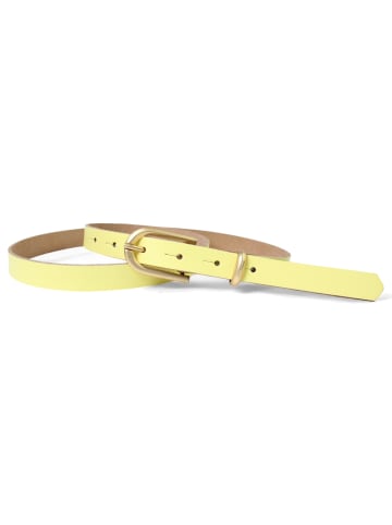 FRONHOFER Ledergürtel in Lemon