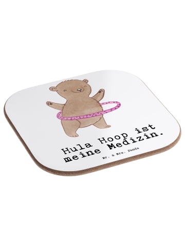 Mr. & Mrs. Panda Tischschoner Bär Hula Hoop mit Spruch in Weiß