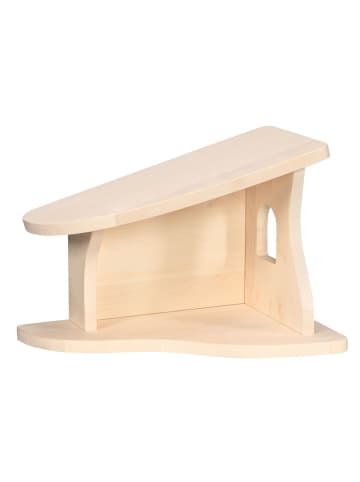 Holztiger Stall, Krippe, montiert, ohne Deko - ab 3 Jahren