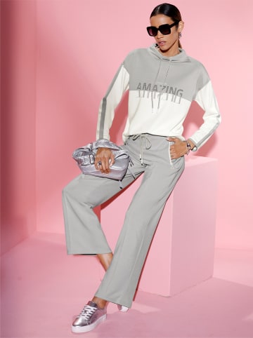 creation L Jerseyhose in hellgrau-ecru