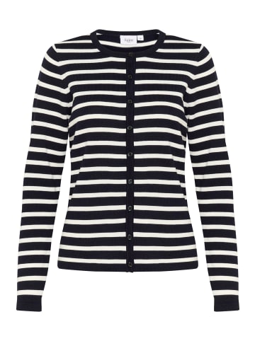 SAINT TROPEZ Strickjacke MilaSZ Gerade Passform in Black Mila Stripe