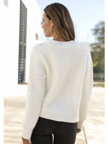 Vivance by Lascana Rundhalspullover in creme