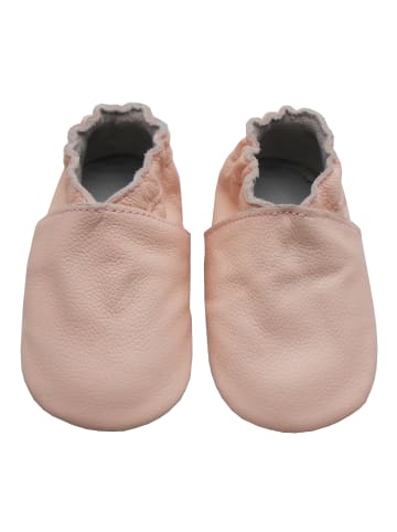 Bemesu Baby Krabbelschuhe aus Leder, weiche Lauflernschuhe mit rutschfester Sohle 