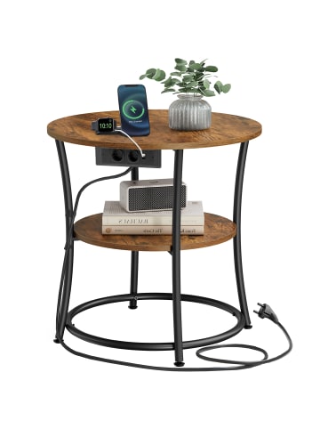 VASAGLE Beistelltisch Dacey-old in Vintage - (B)54 x (H)55.5 x (T)54 cm
