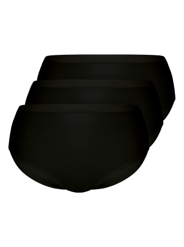 Sassa 3er Pack Slip Midi in Black