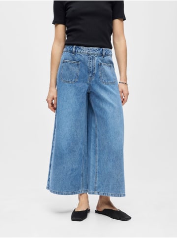 Object Culottes in Medium Blue Denim
