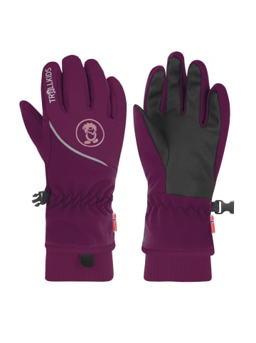 Trollkids Funktions-Handschuhe Trolltunga in plum