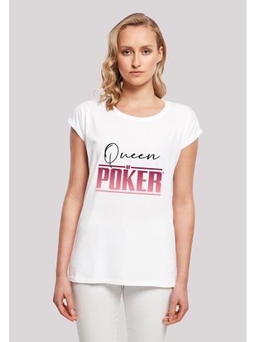 F4NT4STIC T-Shirt Queen of Poker in weiß