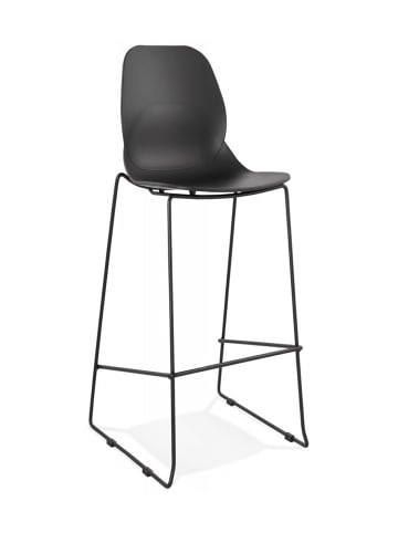 KADIMA DESIGN Barhocker Metall Kunststoff | Schwarz | Sitzhöhe 75 cm in Schwarz