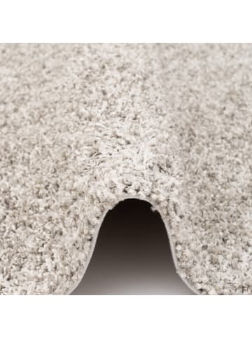 Pergamon Hochflor Langflor Shaggy Teppich Comfy Mix Rund in Silber