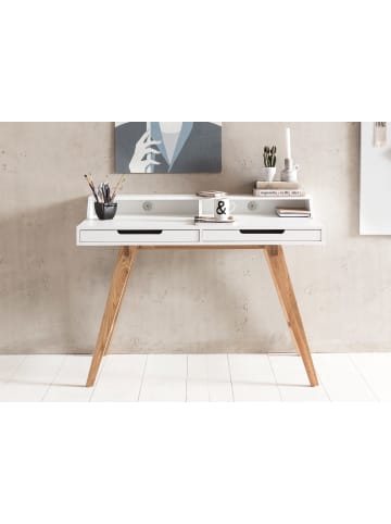 KADIMA DESIGN Moderner Schreibtisch: Skandinavischer Retro Look, Große Arbeitsfläche