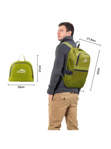 Intirilife Faltbarer Rucksack - 36L in Limette