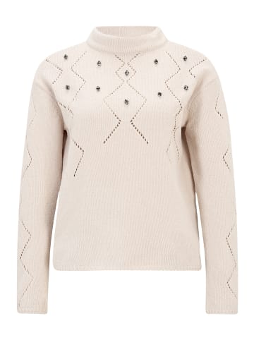 Betty Barclay Strickpullover mit Schmucksteinen in Grau