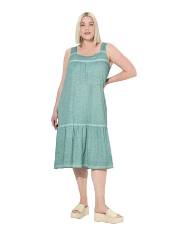 Ulla Popken Midikleid in helles moosgrün