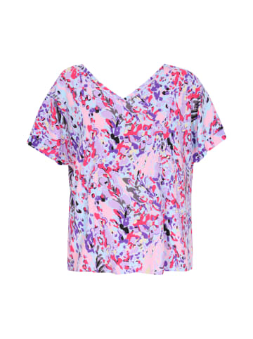 Usha Women Blouse in blue multicolor