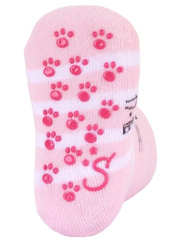 Sterntaler ABS Krabbelsocken 2er-Pack Katze in hellrosa