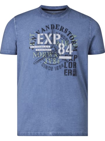 Jan Vanderstorm T-Shirt MATTES in blau