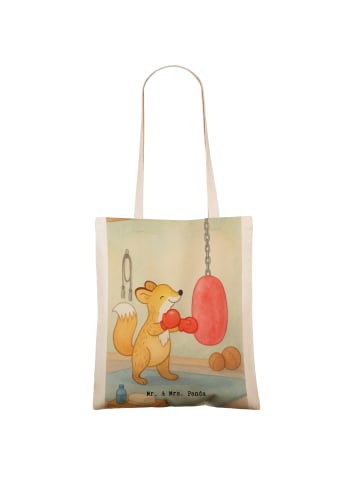 Mr. & Mrs. Panda Shopper Bag Fuchs Boxen Design ohne Spruch in Weiß