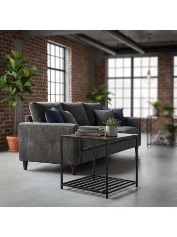 relaxdays Beistelltisch in Braun/ Schwarz - (B)50,5 x (H)50 x (T)50,5 cm