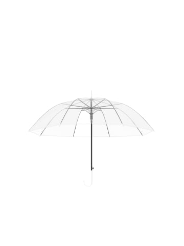 Yuhu Transparenter XXL-Regenschirm mit Automatik – Stockschirm 100 cm Ø in Weiß