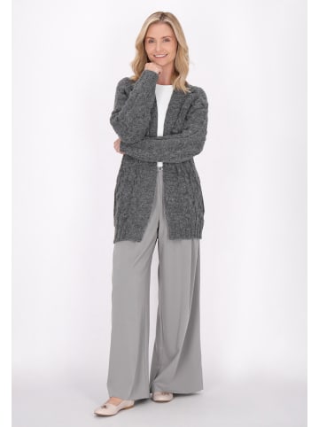 usha WHITE LABEL Damen Cardigan in Anthrazit Melange