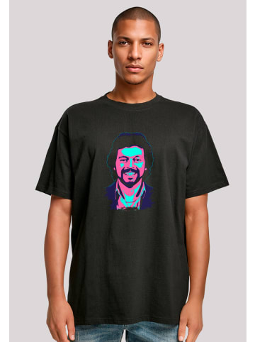 F4NT4STIC Oversize T-Shirt TV Times Jeremy Beadle 1982 Pop Art in schwarz