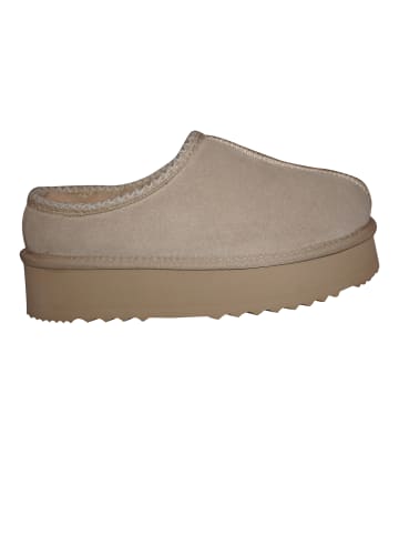 BIOSOFT Hausschuhe mini fluffy in Taupe