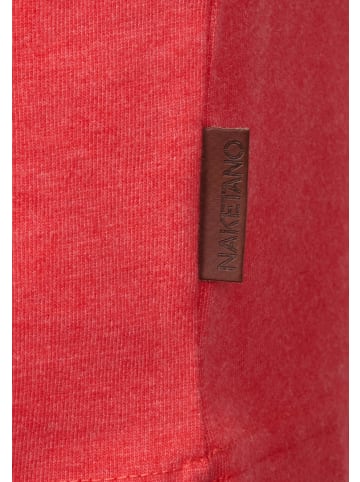 naketano Oversize T-Shirt Big Adonis Cherry Red Melange