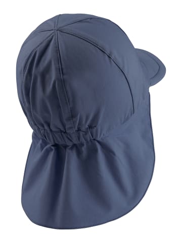 Sterntaler Schirmmütze mit Nackenschutz uni in helles blau