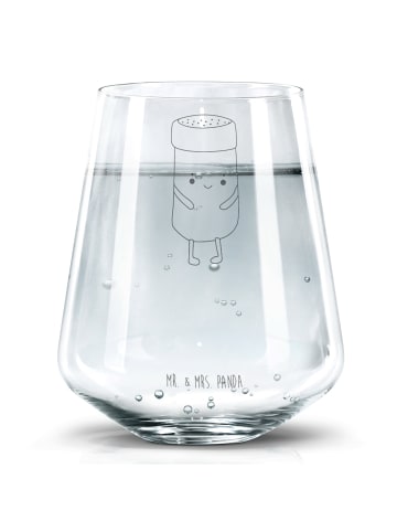 Mr. & Mrs. Panda Trinkglas Beste Freunde Salz mit Spruch in Transparent