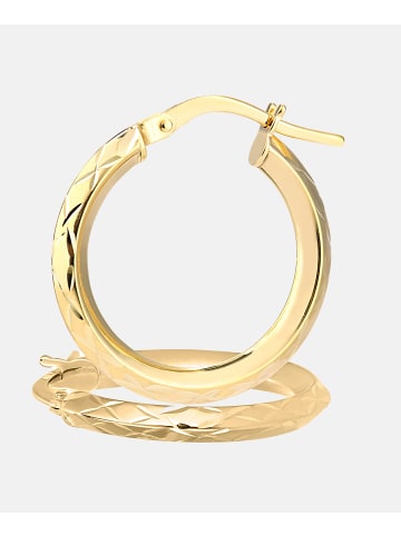 Vanlere Creolen aus 375 Gelbgold