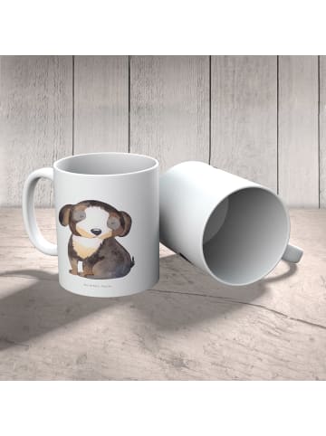 Mr. & Mrs. Panda Kaffeetasse Hund Entspannen ohne Spruch in Weiß