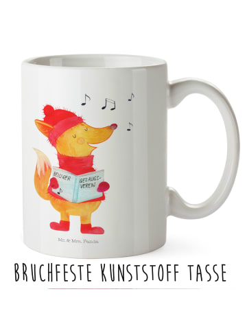 Mr. & Mrs. Panda Kindertasse Fuchs Sänger ohne Spruch in Weiß