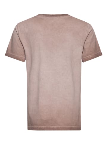 King Kerosin King Kerosin Print T-Shirt Ride More Worry Less in hellbraun