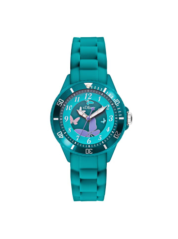 s.Oliver Armbanduhr The Butterfly in türkis