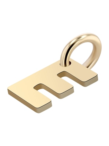 Adeliás Unisex Anhänger – Buchstabe N Buchstabenanhänger aus 375 Gold in gold