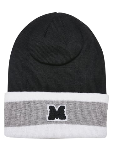 Urban Classics Beany in black/heathergrey/white