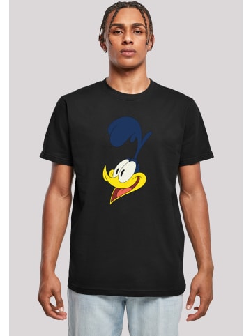 F4NT4STIC T-Shirt Looney Tunes Road Runner Face in schwarz